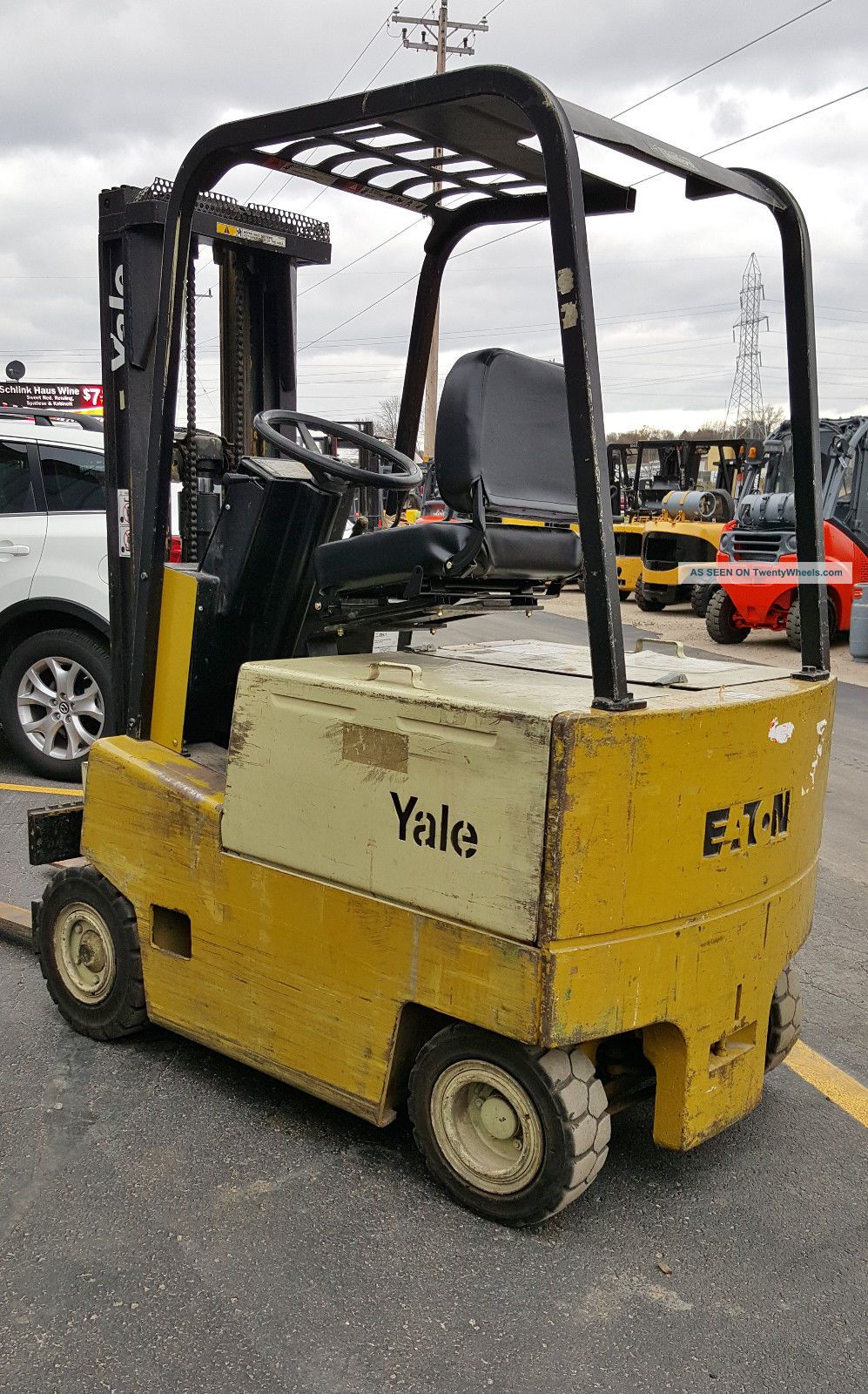 Yale Pneumatic Electric Erp035 3500lb All Forklift Lift Truck