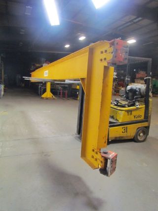 Beacon 1 Ton 20 ' Wall Mount Cantilever Jib Crane 5 - 5/8 