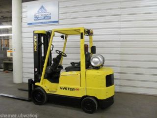 2004 Hyster S60xm 6,  000 Lb Forklift,  Lp Gas,  Three Stage Mast,  Mazda Engine photo