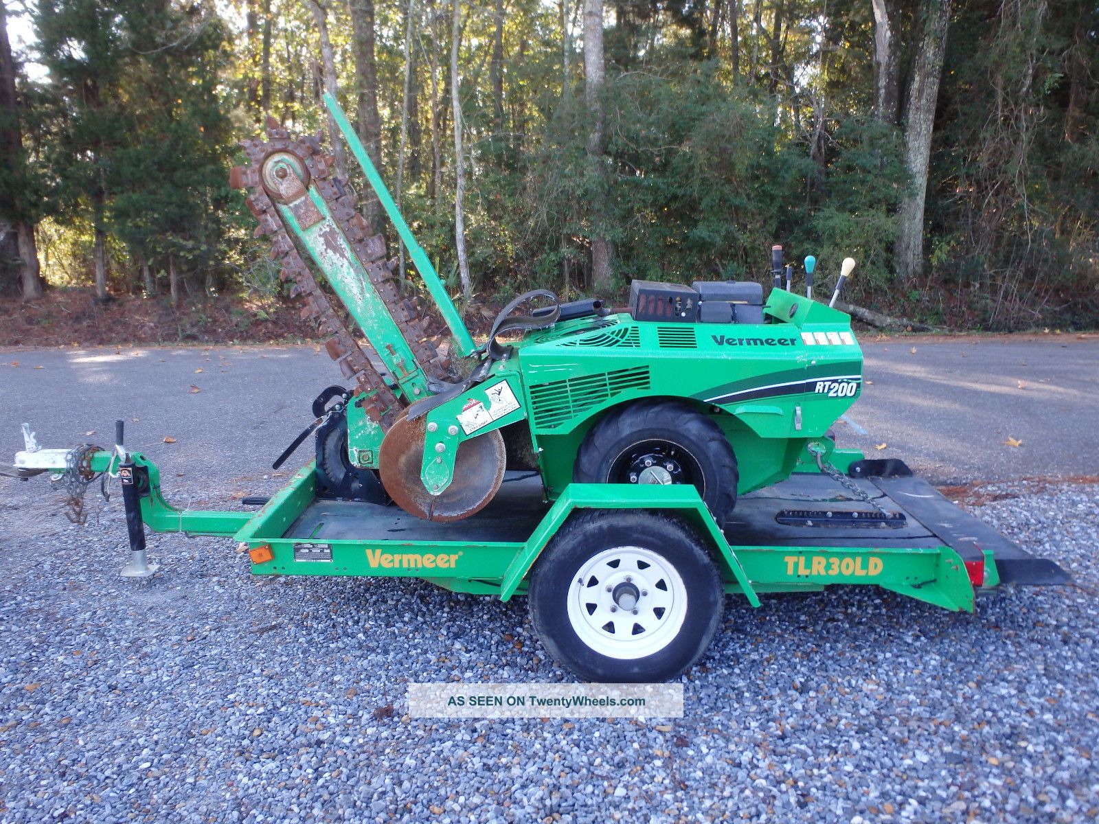2012 Vermeer Rt200 Walk Behind Trencher W/ Vermeer Trailer Bill Of Sale Only Trenchers - Riding photo
