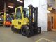 2001 Hyster H90xms 9000lb Pneumatic Forklift Diesel Lift Truck Full Cab W Heat Forklifts photo 1