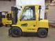 2001 Hyster H90xms 9000lb Pneumatic Forklift Diesel Lift Truck Full Cab W Heat Forklifts photo 2