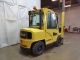 2001 Hyster H90xms 9000lb Pneumatic Forklift Diesel Lift Truck Full Cab W Heat Forklifts photo 4