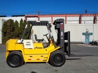Tcm Fd60 13,  500 Lbs Pneumatic Forklift Truck - Triple Mast - - Diesel photo