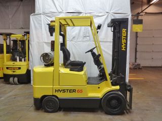 1999 Hyster S65xm 6500lb Smooth Cushion Forklift Lpg Lift Truck Hi Lo photo