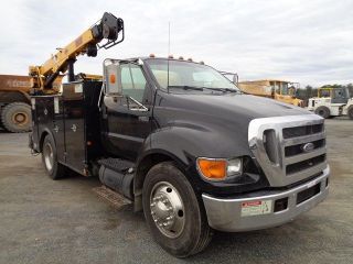 2005 Ford F650 Mechanics Service Crane Truck photo