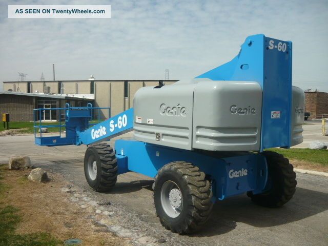 Genie S - 60 Telescopic Boomlift Manlift Aerial Platform 4x4 Deutz Diesel 600s Scissor & Boom Lifts photo