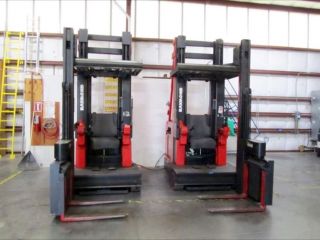 2 Raymond 537 - Csr30t 48v Fork Lifts With Chargers photo