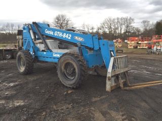 Genie Gth - 842 Telescopic Forklift 4x4 Pettibone Orops Bob Cat Diesel photo