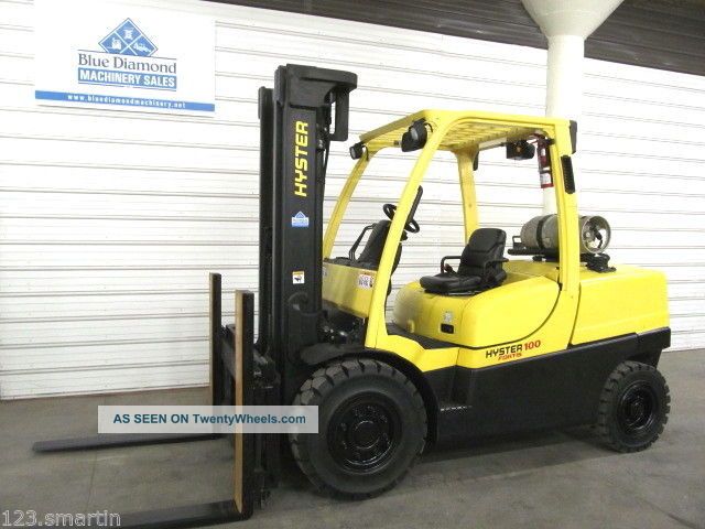 2007 ' Hyster Forklift H100ft Pneumatic Forklift,  Lp Gas,  Sideshift, Forklifts photo