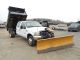 2004 Ford F450 4x4 Crew Cab Dump Truck Snow Plow Dump Trucks photo 14