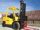 2005 Hyster H80xm Forklift Lift Truck Clear View Hi Lo Mast Lift 8000lb Capacity Forklifts photo 2
