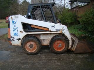 Bobcat 763 Tooth Bucket 68 Hrs On Service & Tires,  Fork Set Avail. photo