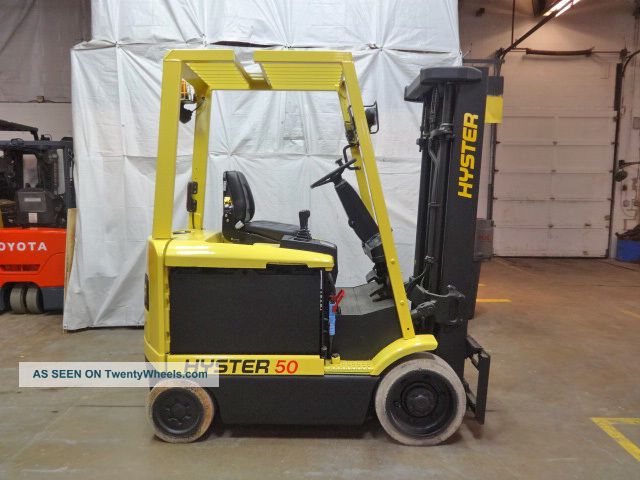 2004 Hyster E50z 5000lb Cushion Forklift Lift Truck 48v Battery 1 Year Forklifts photo