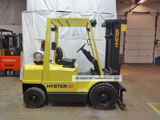 2000 Hyster H50xm 5000lb Pneumatic Forklift Lpg Lift Truck Hi Lo 84/189 Forklifts photo
