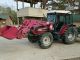 2008 Mahindra 7010 70hp 4x4 Cab Tractor With Front End Loader And 8ft Bush Hog Tractors photo 1