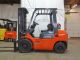 2003 Toyota 7fgu25 5000lb Pneumatic Forklift Lpg Lift Truck Hi Lo Forklifts photo 3