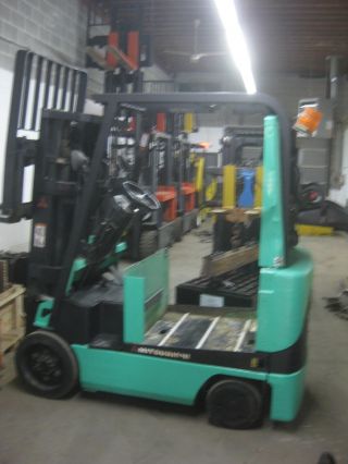Mitsubishi Electric Forklift,  6000 Lb Cap,  3 Stage Mast,  Battery Sold Separately photo