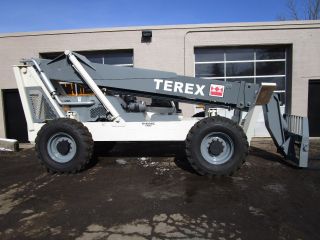 Terex Th1056c,  10,  000 Lbs,  56 Ft High Reach Telehandler,  Forklift,  Diesel,  4x4 photo