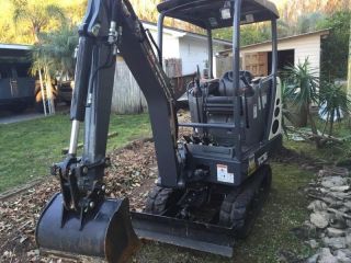 Terex Mini Excavator Tc16 Orops 2014 Year Model 50 Hrs Demo Use Aux Hydraulics photo