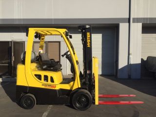 2009 Hyster S60ft 6,  000 Lb Cushion Tire Propane Forklift - Click For Video photo