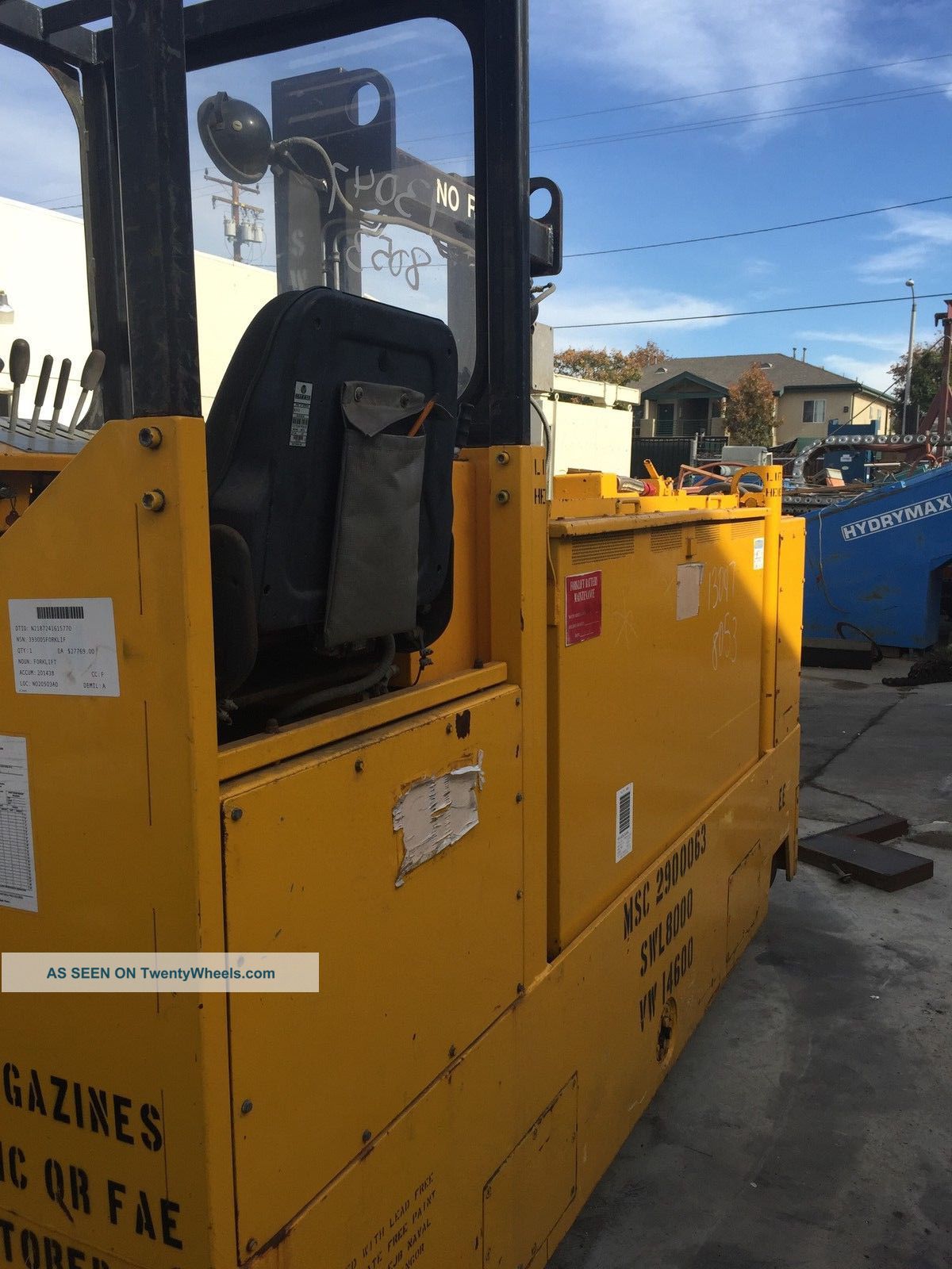Forklift Side Loader All Wheel Drive 8000 Lb Capacity