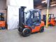 2006 Toyota 7fgu30 6000lb Pneumatic Forklift Lpg Lift Truck Cab With Heat Hi Lo Forklifts photo 2