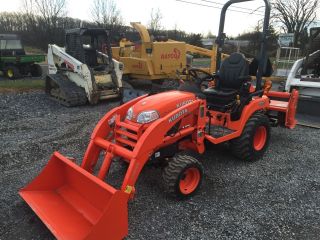 2015 Kubota Bx2670 4x4 Hydro Compact Tractor W/ Loader & Tiller Only 15 Hours photo