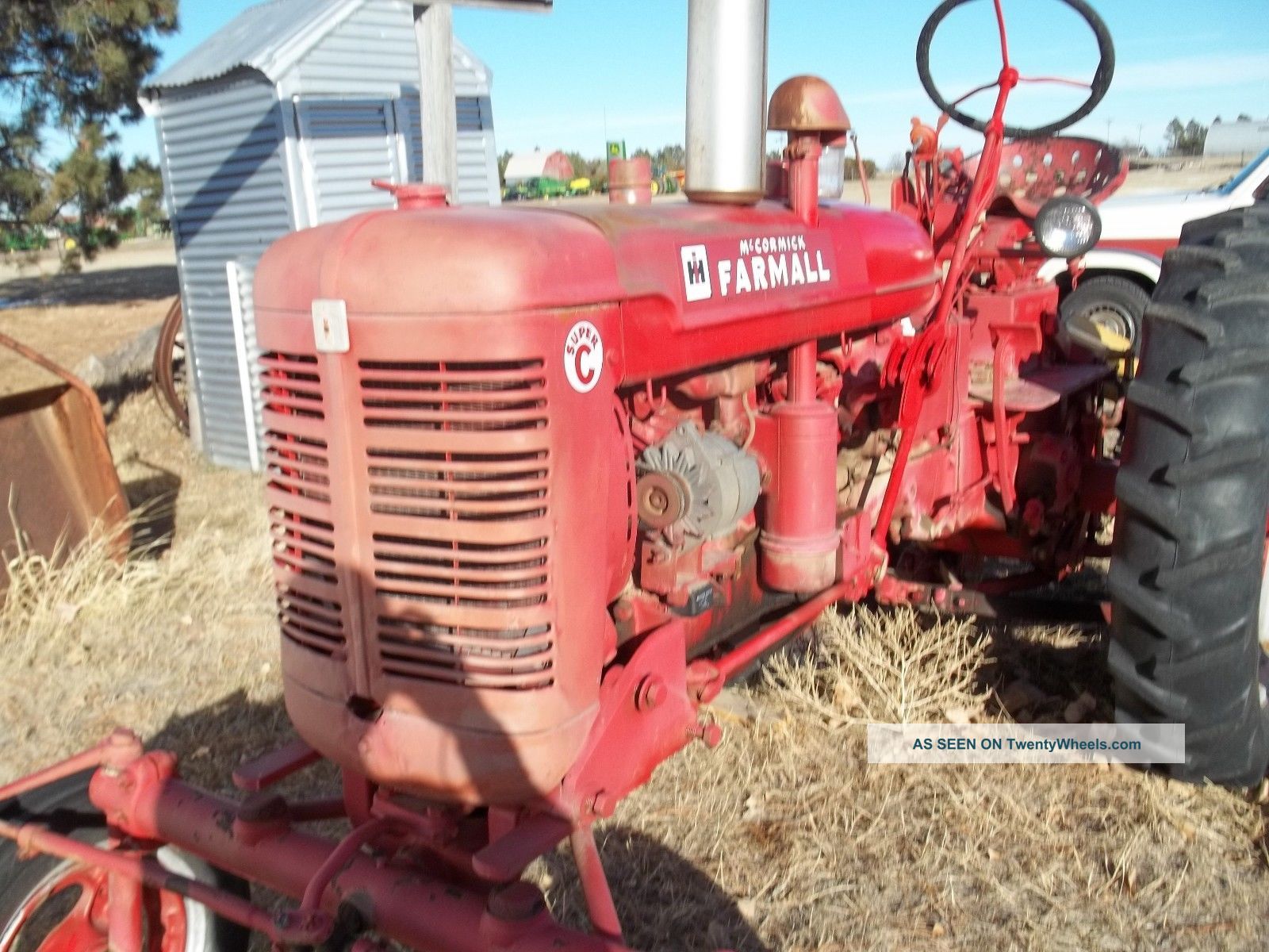 1955 Farmall C Tractor Antique & Vintage Farm Equip photo