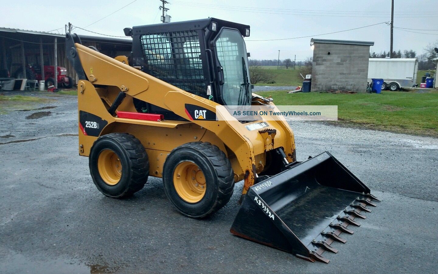 2012 Cat 252b3 Skid Steer Cab Ac/h 433 Hrs Skid Steer Loaders photo