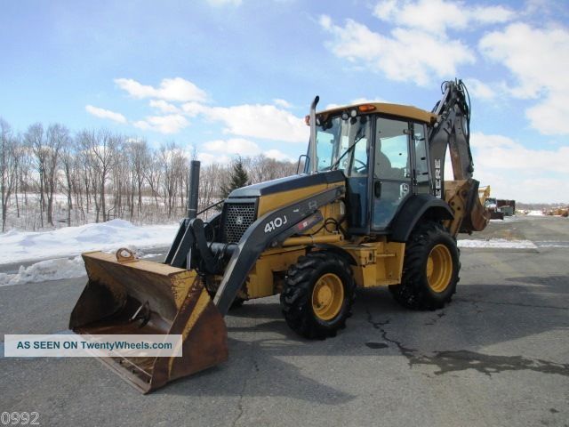 2012 John Deere 410j Tractor Loader Backhoe,  4x4,  Cab,  Air,  Extendahoe, Backhoe Loaders photo