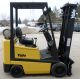 Yale Model Glc040af (2001) 4000lbs Capacity Great Lpg Cushion Tire Forklift Forklifts photo 2