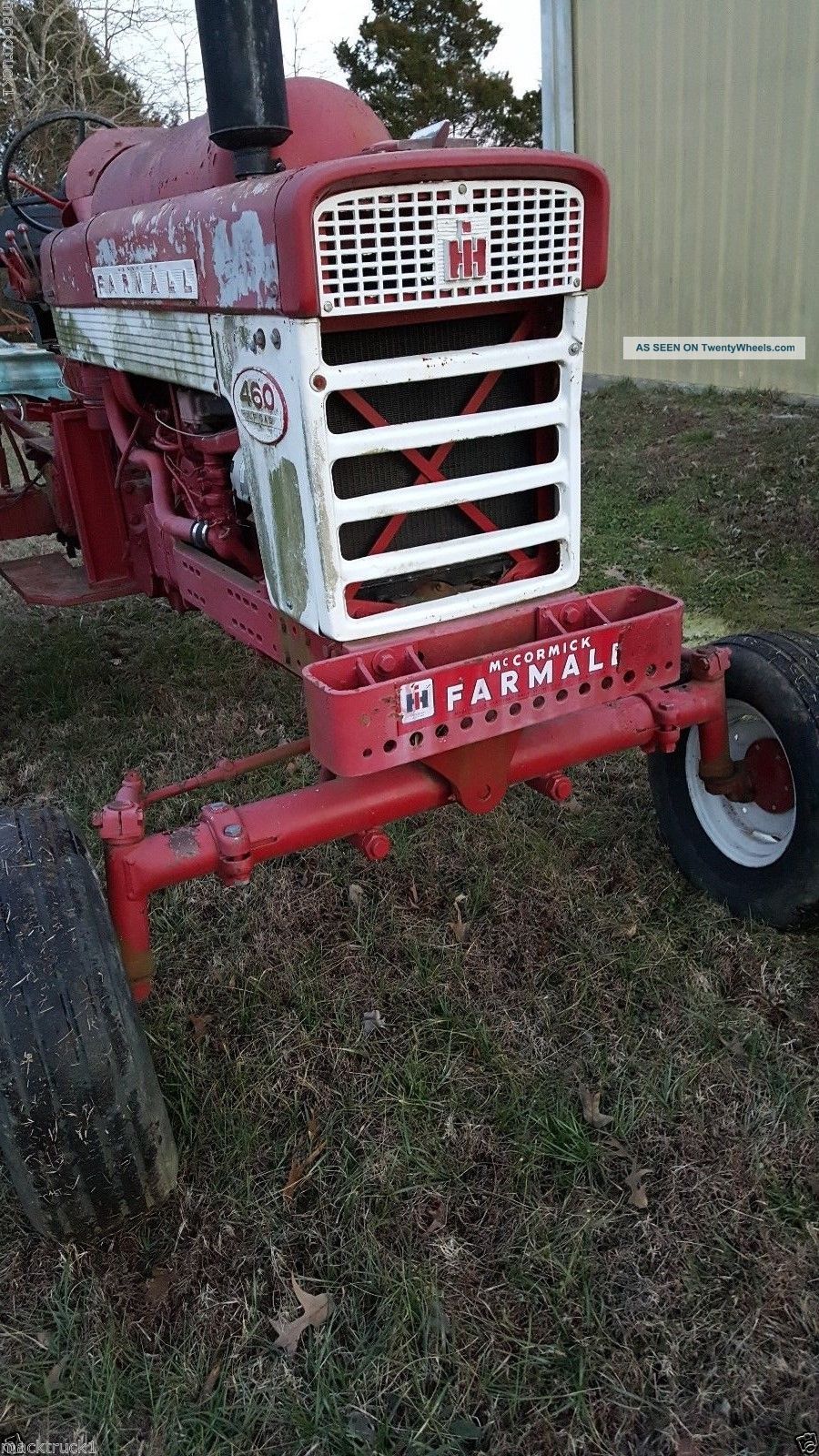 1961 Ih Farmall International 460 Tractor Lp Propane Gas Wide Front Tires