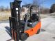 2012 Toyota 8fgcu18.  3500 Lb Capacity.  189 Inch Triple Mast Only 5609 Hours Forklifts photo 2