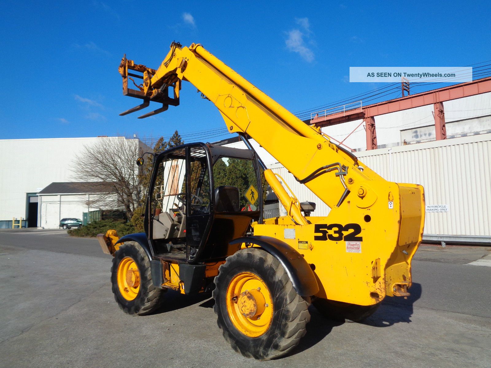Jcb 532 7, 000lbs 40ft Height Telescopic Telehandler Boom Lift Forklift