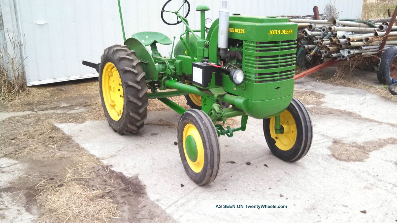 John Deere La Tractor Antique & Vintage Farm Equip photo