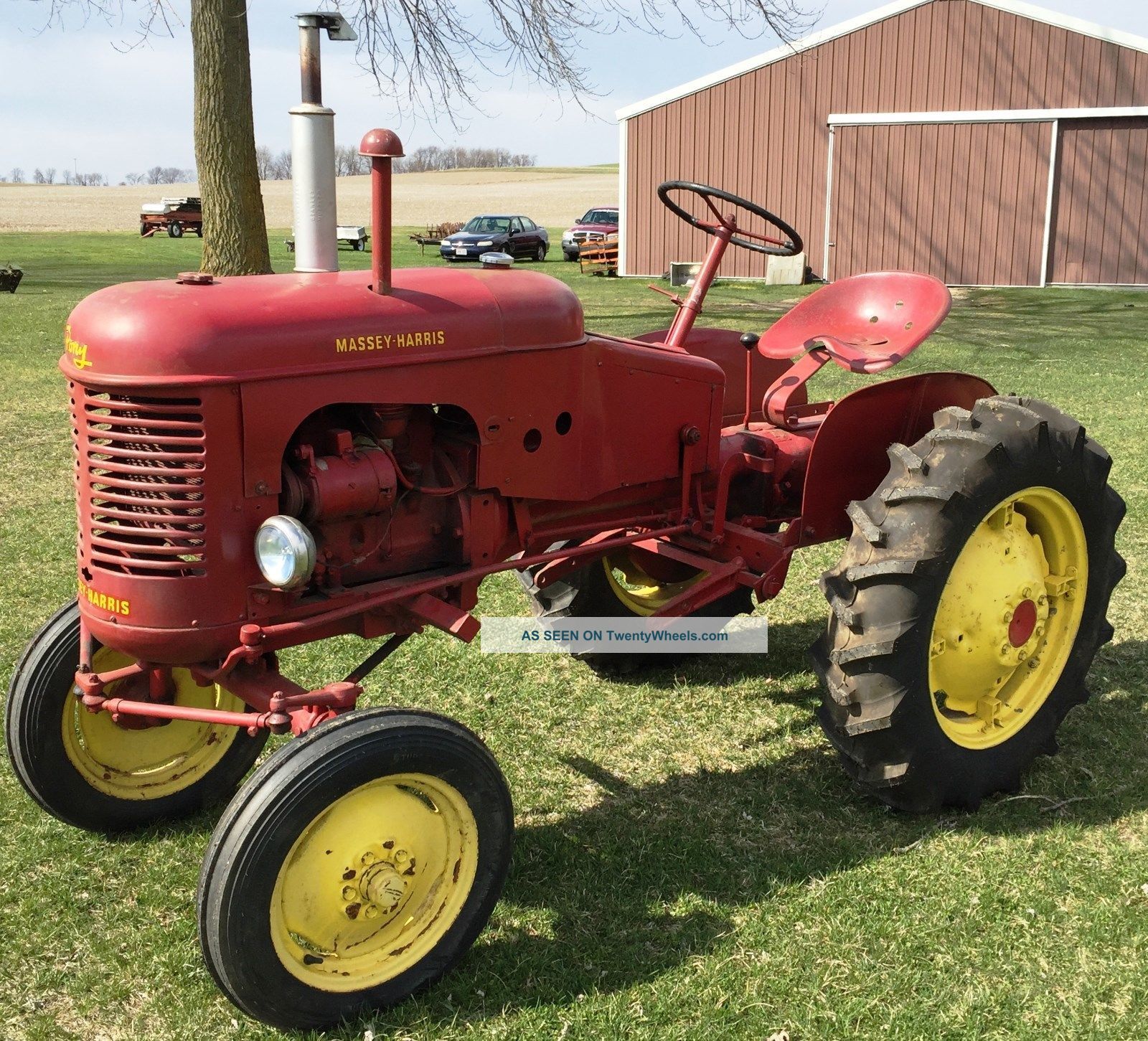 Massey Harris Mh11 Pony Tractor With Plow & Cultivator Antique & Vintage Farm Equip photo