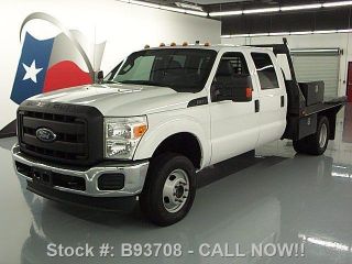 2015 Ford F - 350 Crew 4x4 Dually 6.  2 Flat Bed 6 - Pass photo