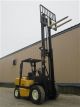 2003 Yale Gdp080 Forklift Lift Truck Hilo Fork,  8000lb Cap,  Air Pneumatic Tire Forklifts photo 3