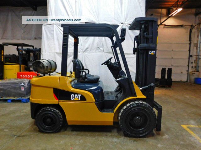 2008 Cat Caterpillar P7000 7000lb Pneumatic Forklift Lpg Lift Truck Hi Lo Forklifts photo