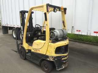 Hyster H35ft 3500lbs Forklift Side Shift Propane Automatic photo