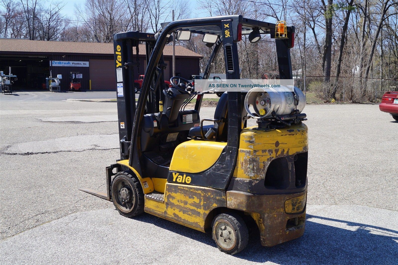 2006 Yale Glc050vx Veracitor 50vx 5, 000 Lbs Lpg 3 Stage Side Shift