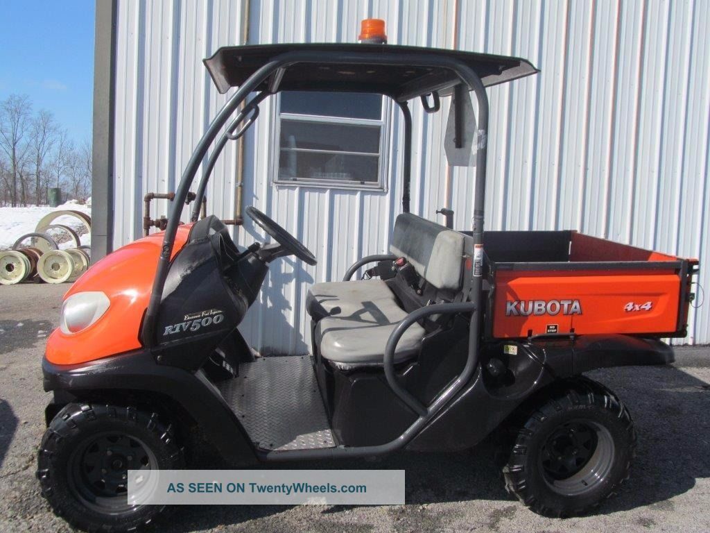 Kubota 500 Rtv 4x4 With 541 Hours Utility Vehicles photo