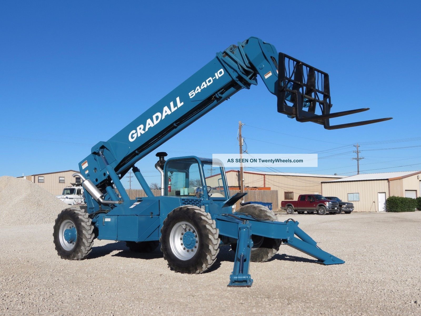 Gradall 544d10 - 55 Telehandler Telescopic Forklift 4x4 Cummins Diesel Jlg Video Forklifts photo