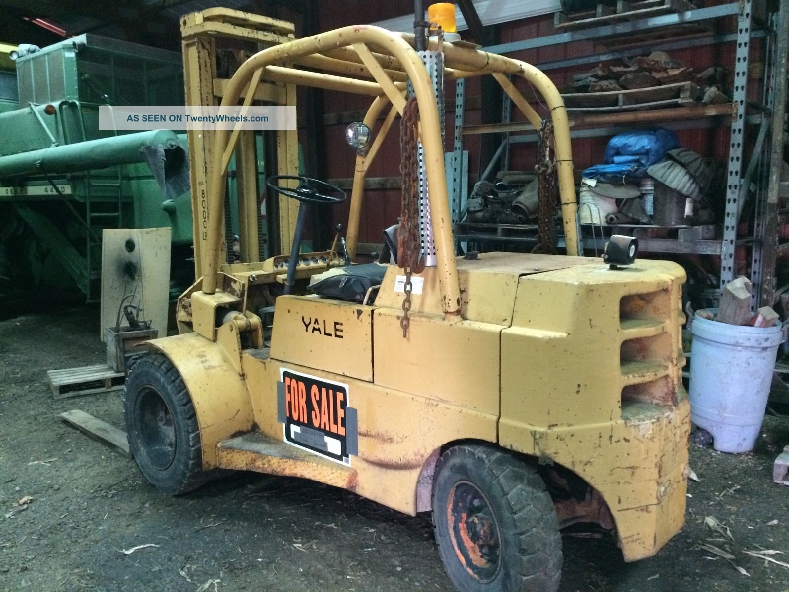 Yale Forklift Pneumatic Gasoline 8000 Chrysler Hyster Tow Motor Forklifts photo