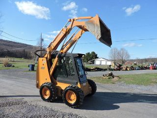 2006 Case 450 Rubber Tire Skid Steer Loader 88hp Turbo 2 Speed Heat Air photo