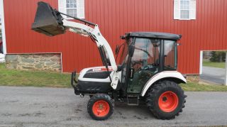 2012 Bobcat Ct335 4x4 Compact Tractor W/ Loader & Cab Hydro Heat A/c 658 Hours photo