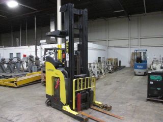 2011 Hyster N35zr.  Reach Forklift.  272 Inch Lift Height.  3 Stage Mast.  3500 Lb photo
