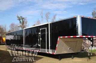 2016 8.  5 X 52 Enclosed Gooseneck Cargo Car Hauler Trailer Loaded photo