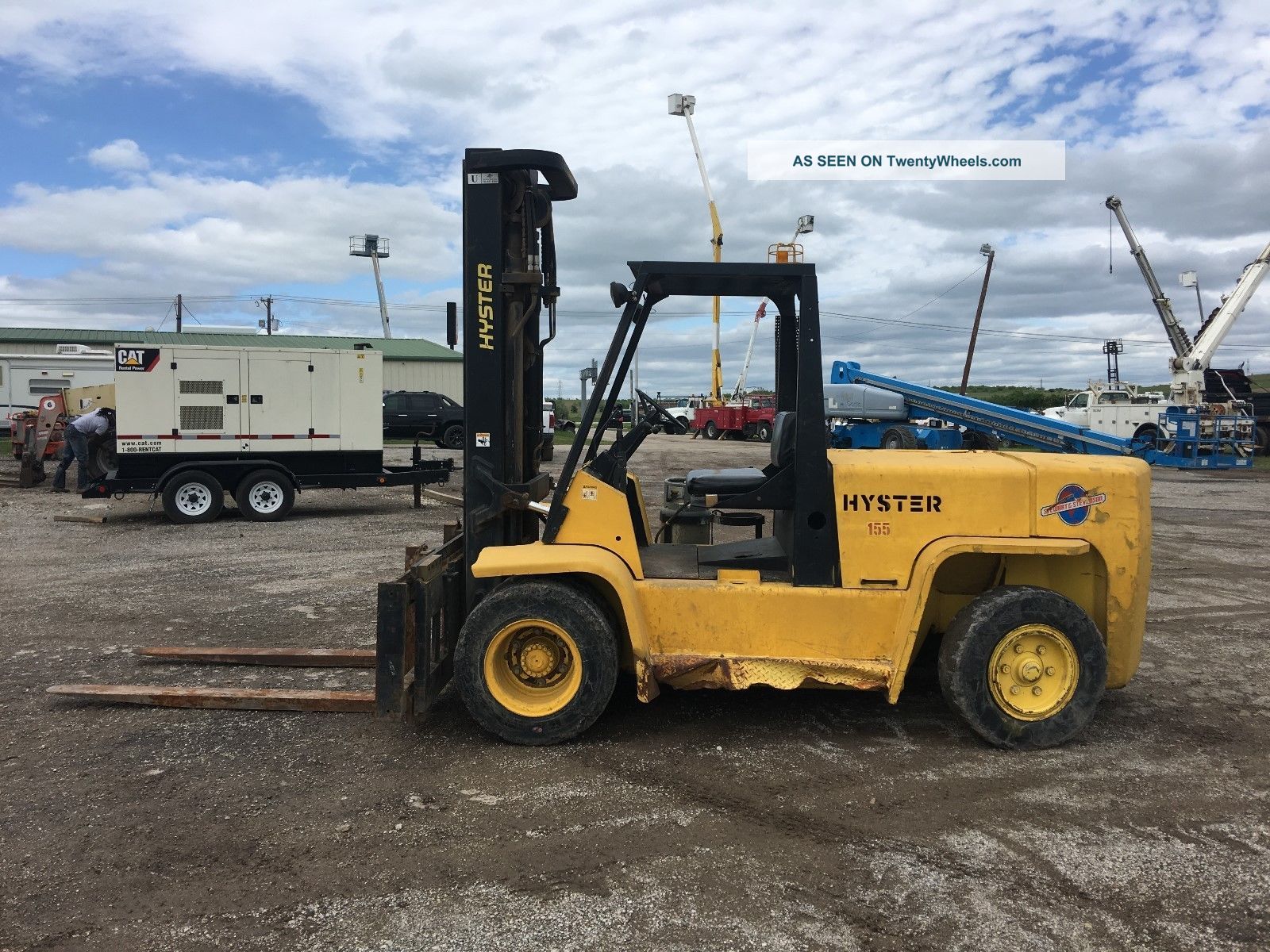 Hyster H155xl All Terrain Forklift 12,  000 Lbs Propane 2008 Forklifts photo
